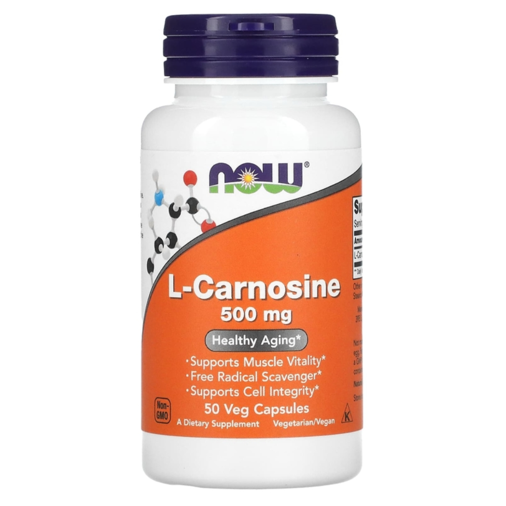 Аминокислотный комплекс NOW L-Carnosine 500 mg 50 vcaps