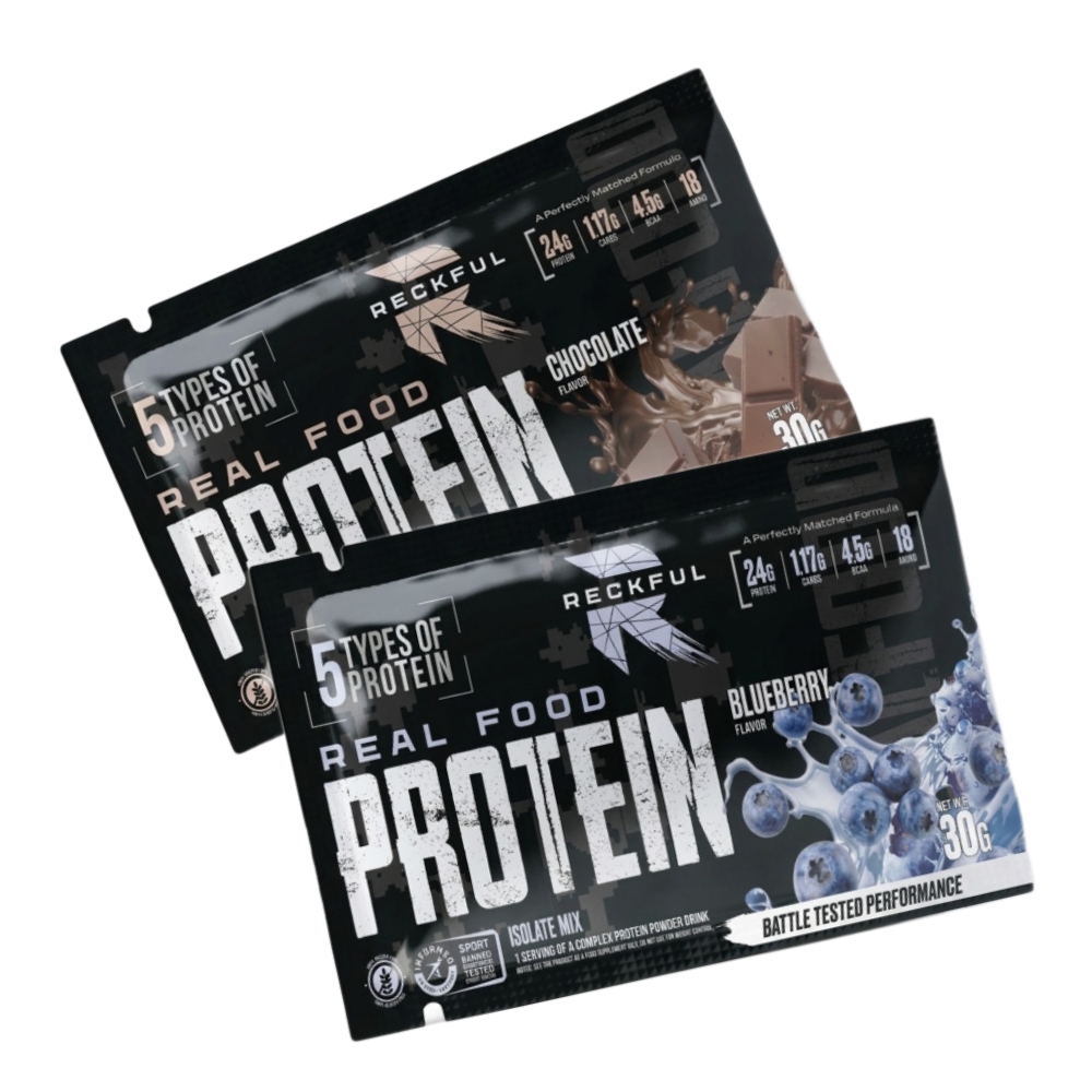 Протеин Reckful Whey + Beef 30 g Кокос-миндаль