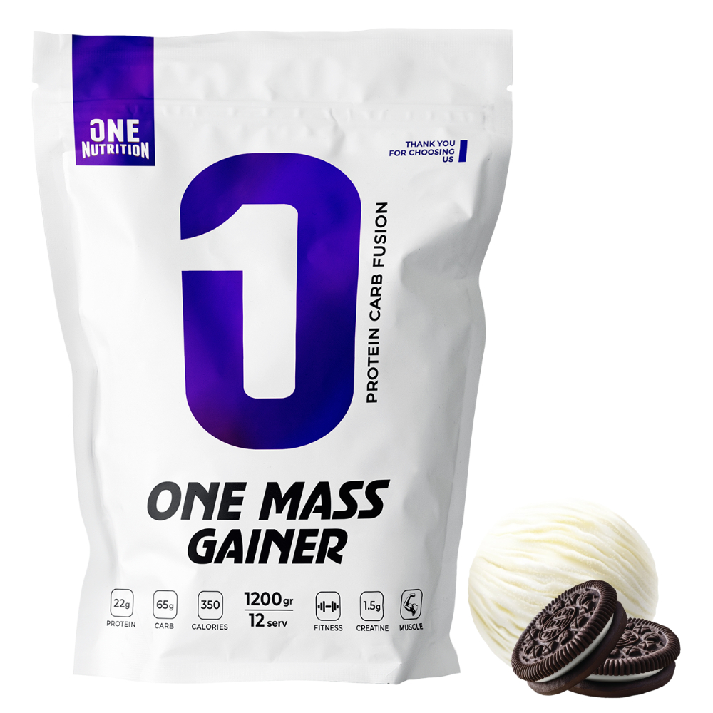 Гейнер ONE NUTRITION One Mass Gainer 1200 g Печенье крем