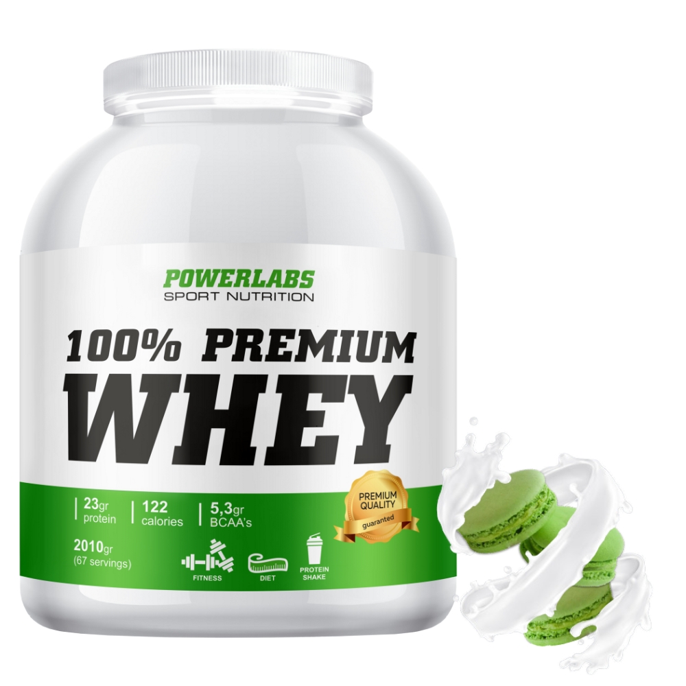 Протеин PowerLabs Premium Whey Сывороточный протеин 2010 g Фисташка