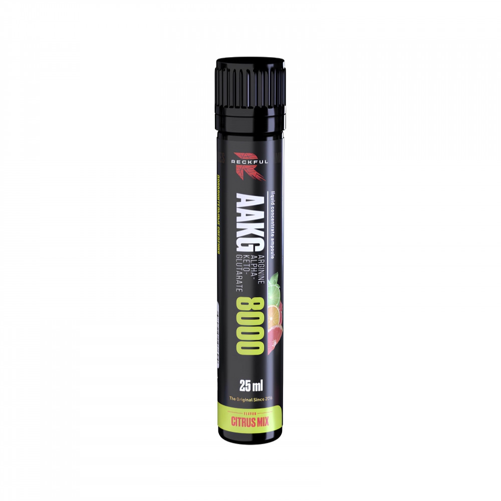 Аминокислотный комплекс Reckful Аргинин AAKG 8000 mg 25 ml Цитрусовый микс