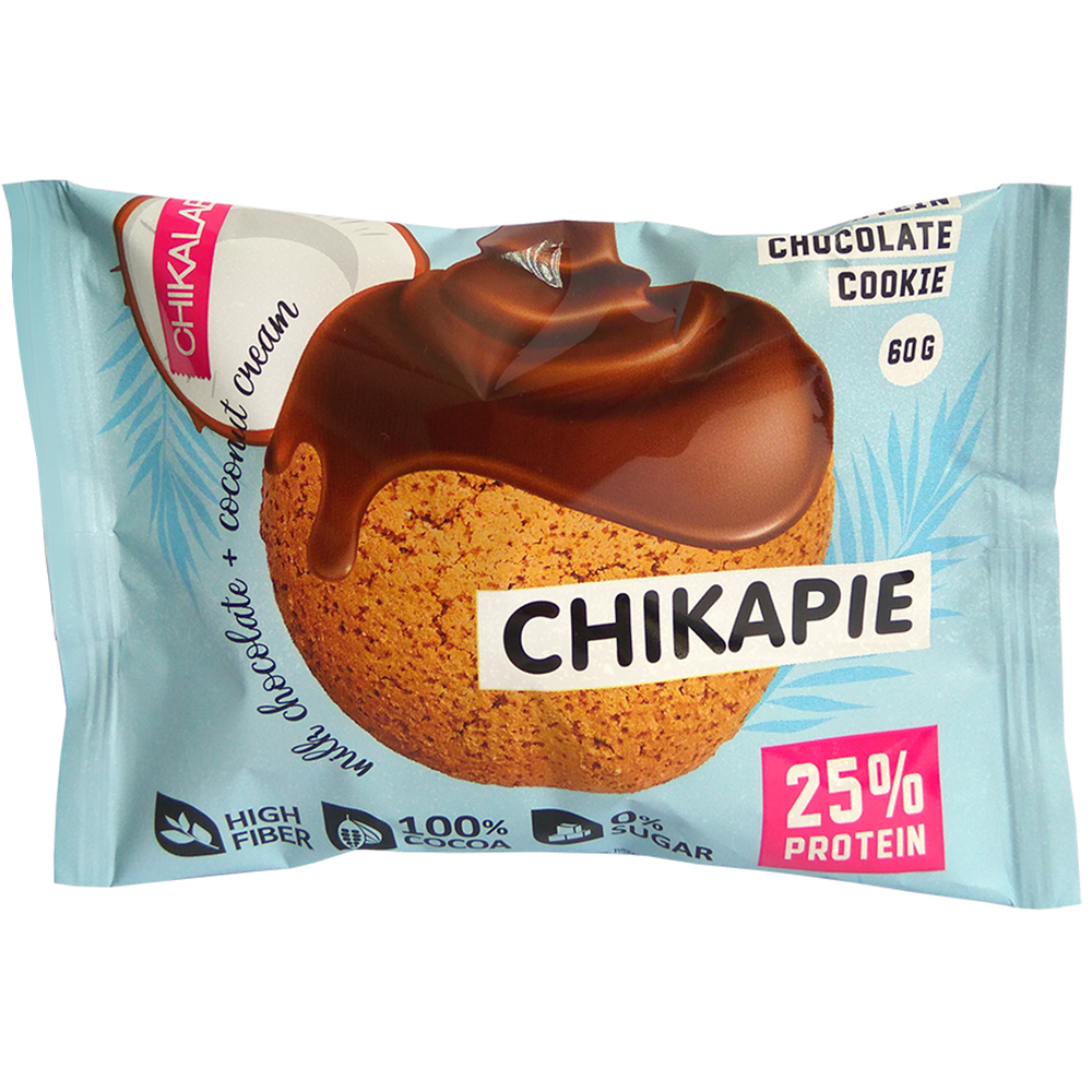 Диетическое питание Chikalab Chikapie 60 g Молочный шоколад-кокосовый крем